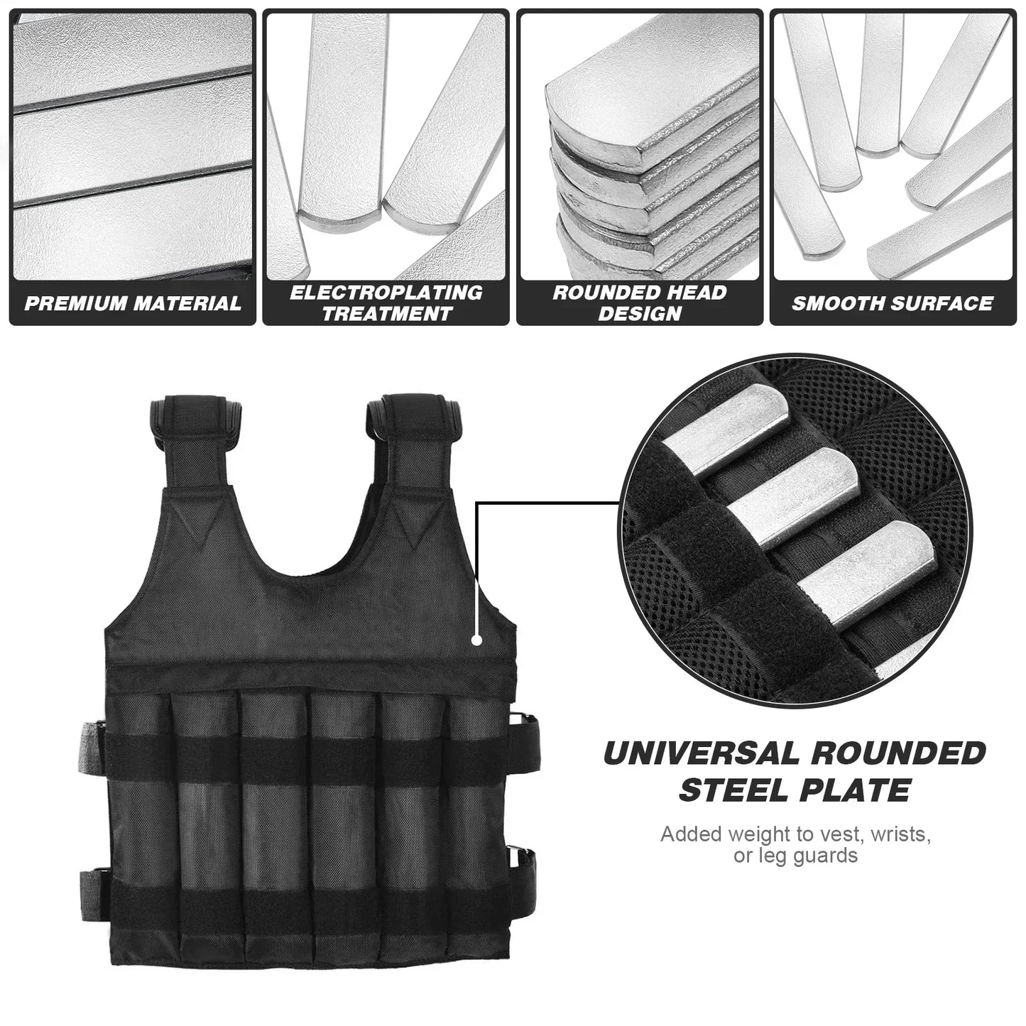 Adjustable Stainless Steel Weight Plates for Gym fitness