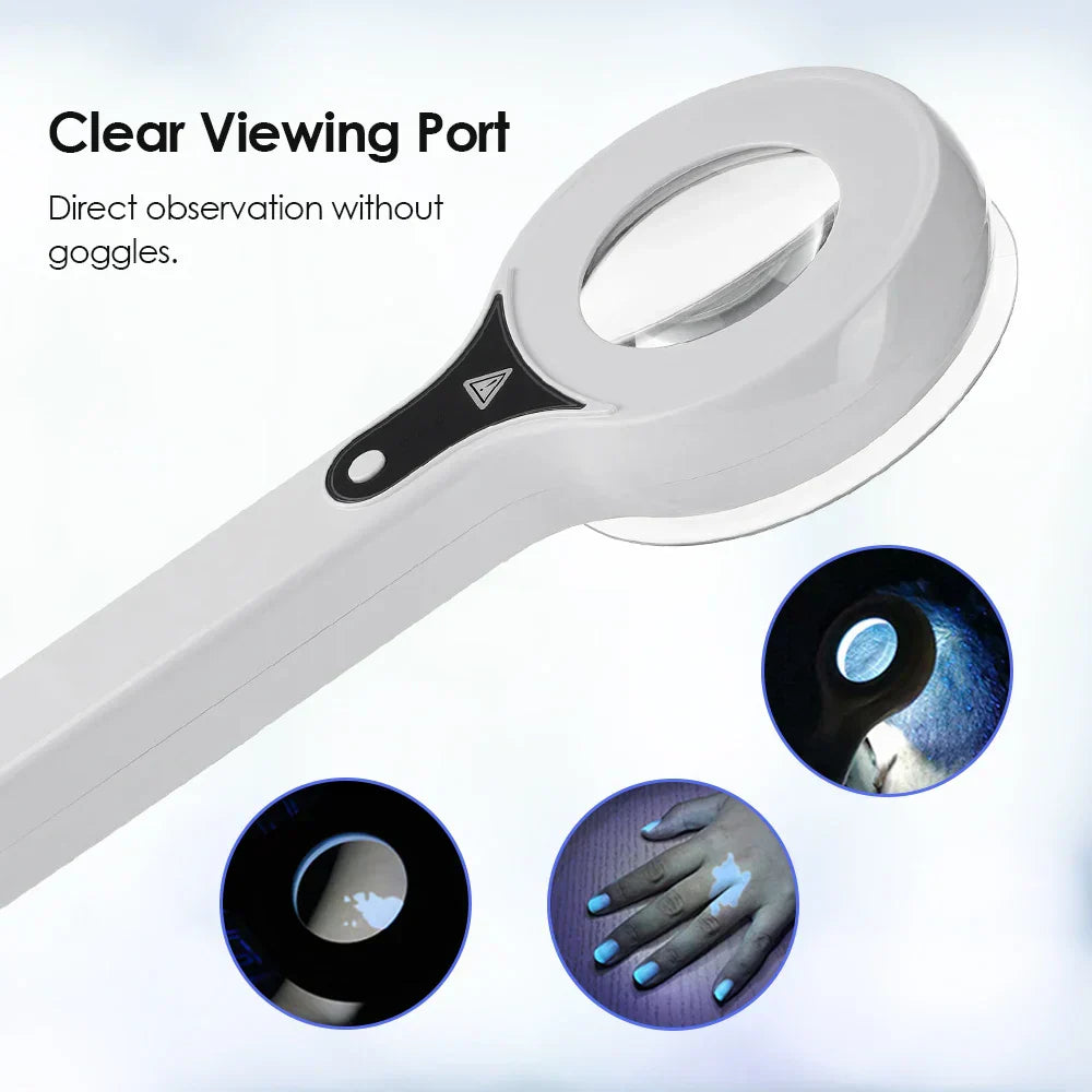 UV Skin Analyzer for Beauty and Facial Testing - Wood Lamp Light Detection