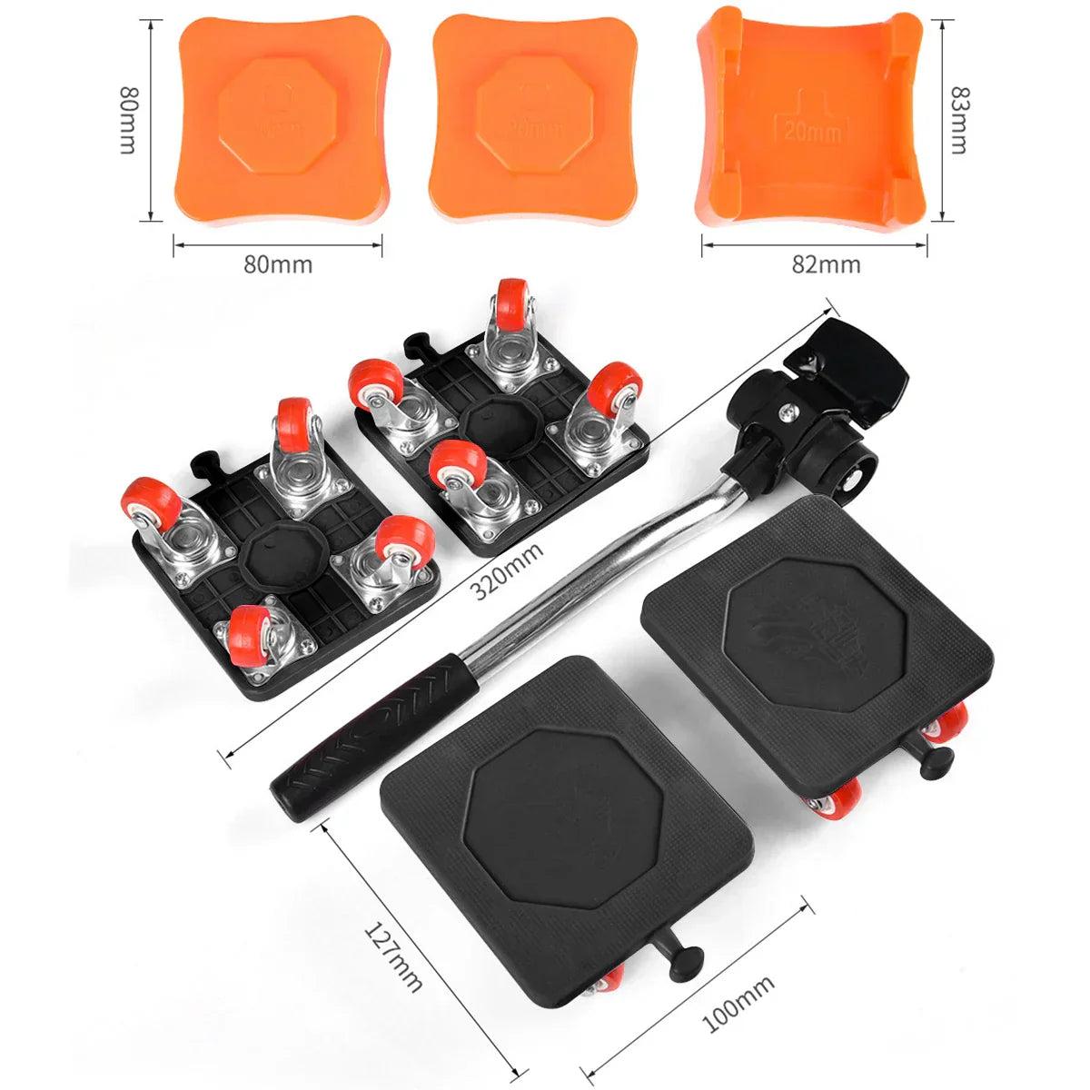 400KG Heavy Duty Furniture Lifter Transport Mover Tools