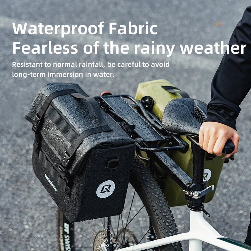 Bicycle Carrier Bag Rear Rack 15L Multifunctional Bike