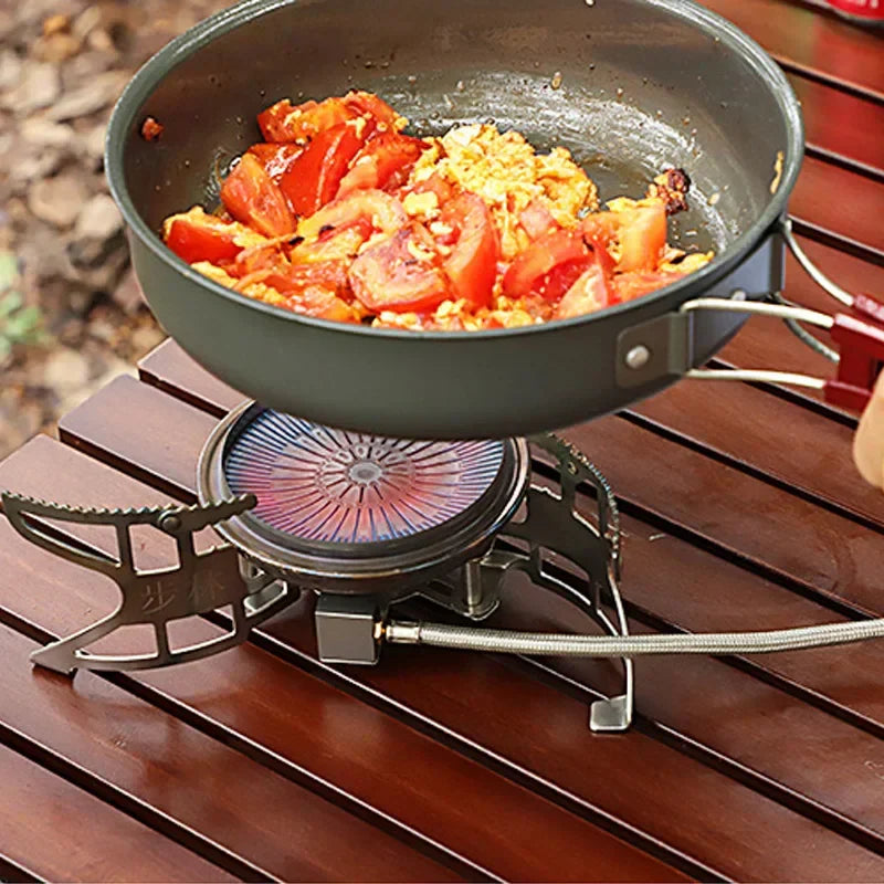 Camping Folding Gas Stove Split-Type Silver