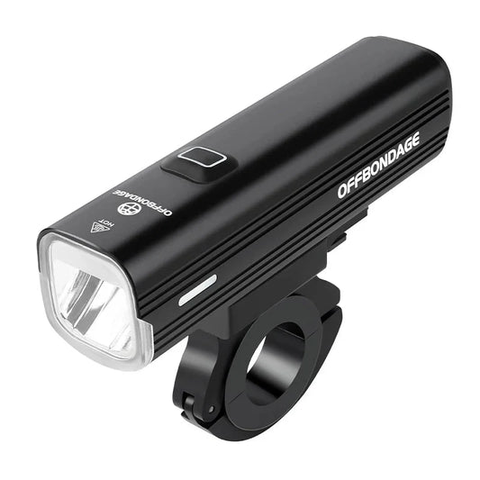 1000 Lumen USB Rechargeable Bike Front Light 4800mAh Black