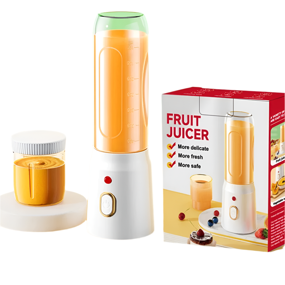 500ML Portable Electric Blender 40W USB Rechargeable Cordless White