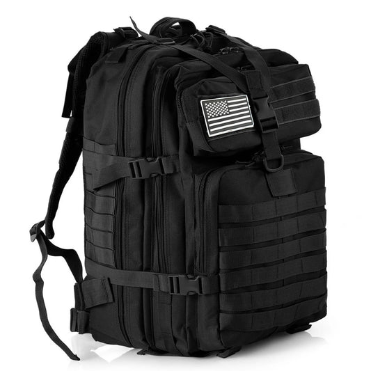 Waterproof Hiking Backpack Outdoor Bag (Black)