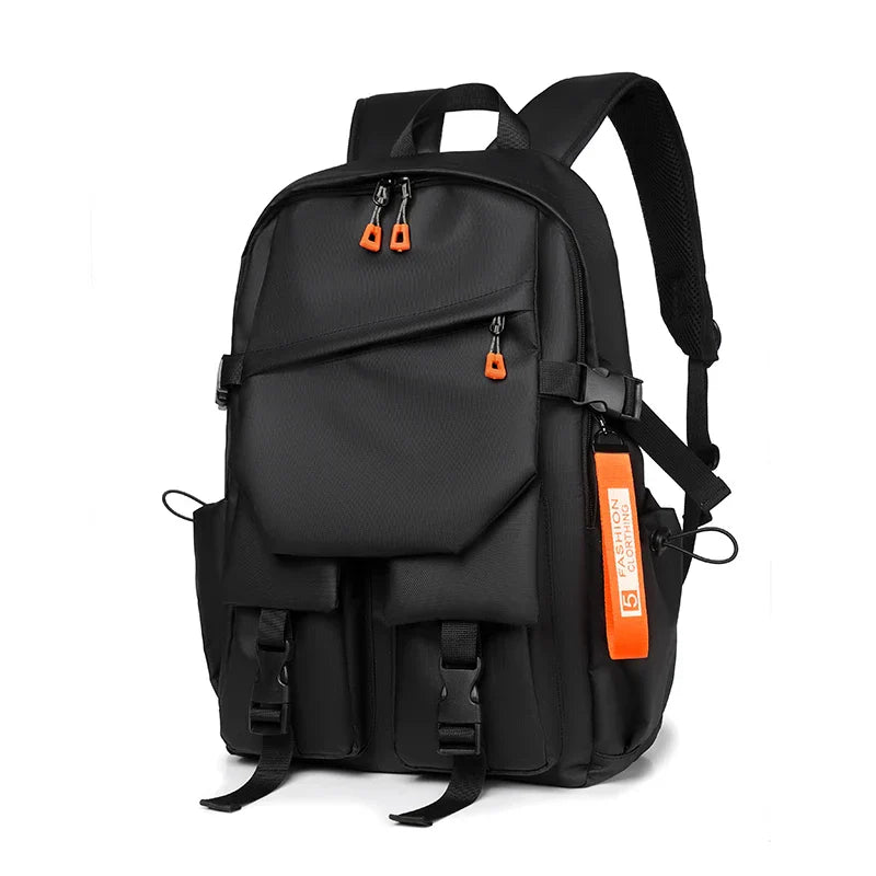 Waterproof Oxford Backpack Durable Travel Black