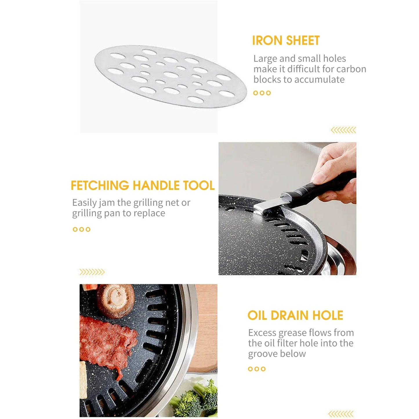 13-Inch Round Charcoal Grill Portable Tabletop BBQ Smoker Silver