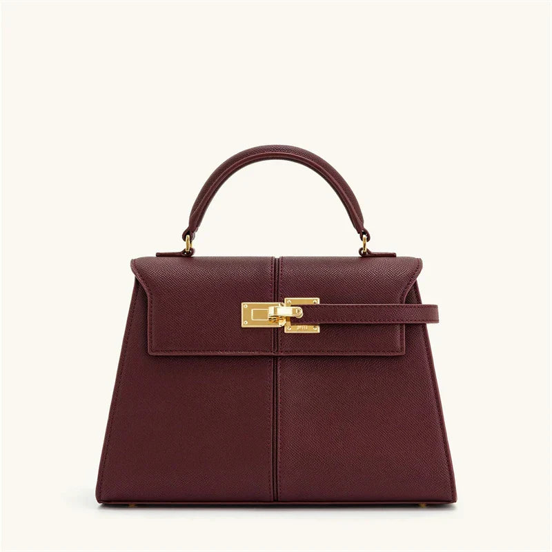 Womens Handbag Crossbody Bag (Wine Red)