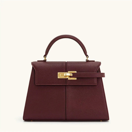 Womens Handbag Crossbody Bag (Wine Red)