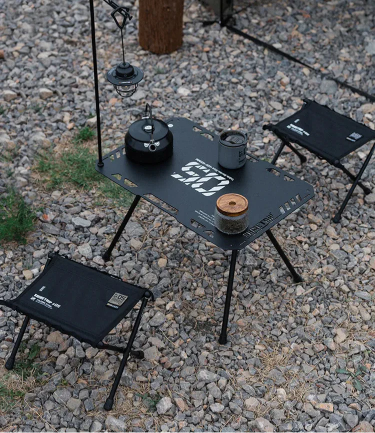 Ultra-Light Folding Storage Stool Camping Seat Black