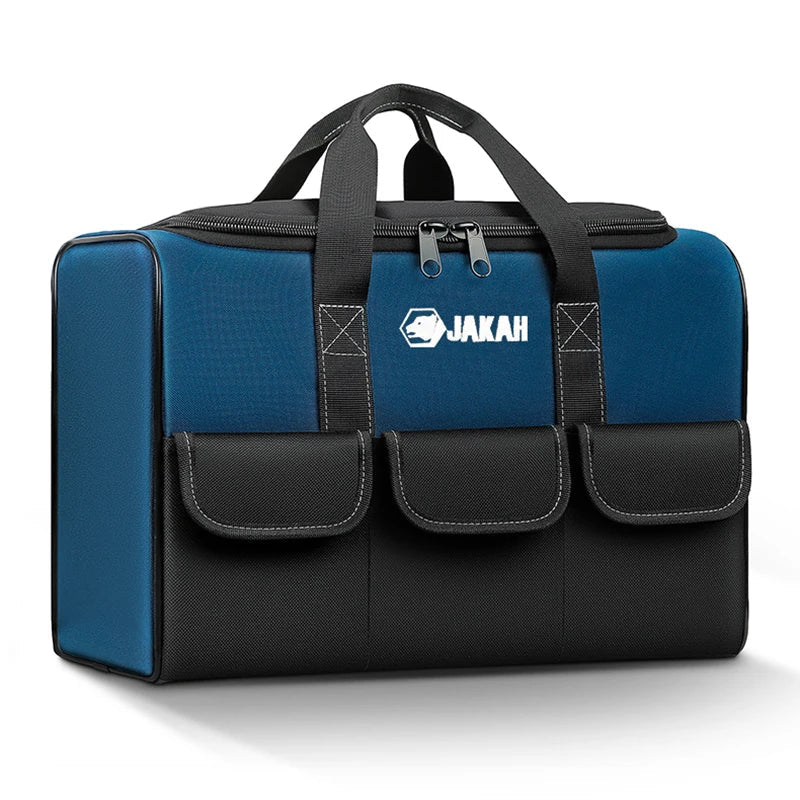 Heavy-Duty Canvas Tool Storage Bag Blue