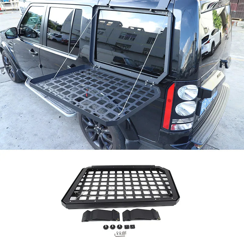 Rear Window Glass Armor Shelf Storage Rack for Land Rover Discovery
