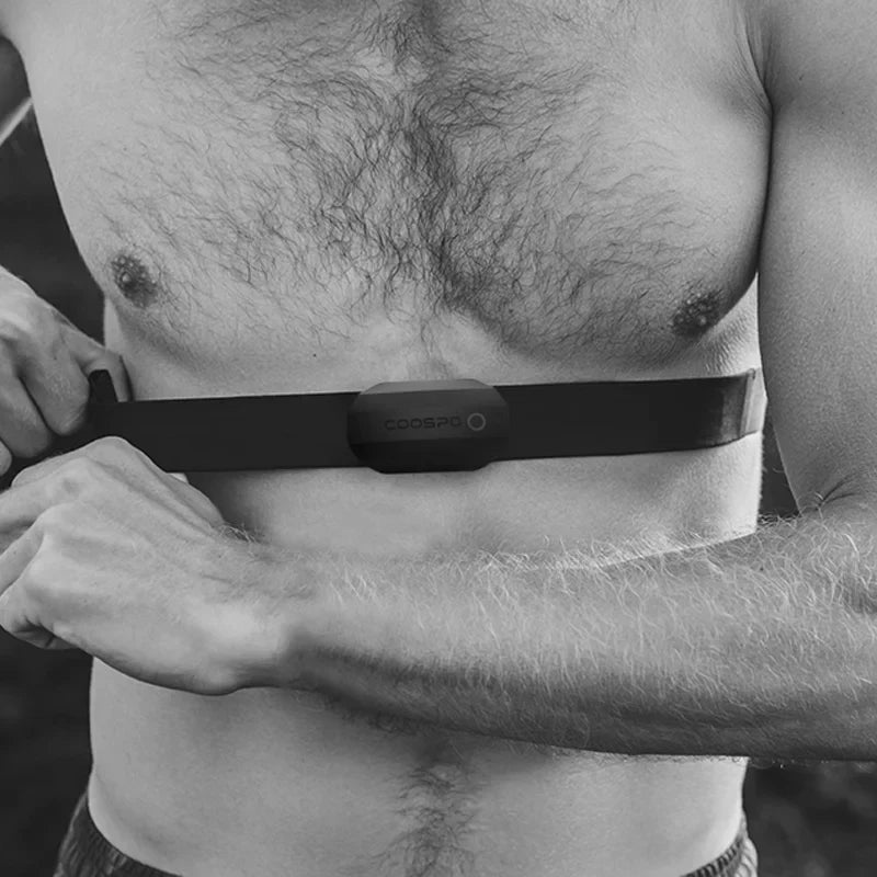 Dual Mode Heart Rate Sensor  ANT+ And Bluetooth Chest Strap Black