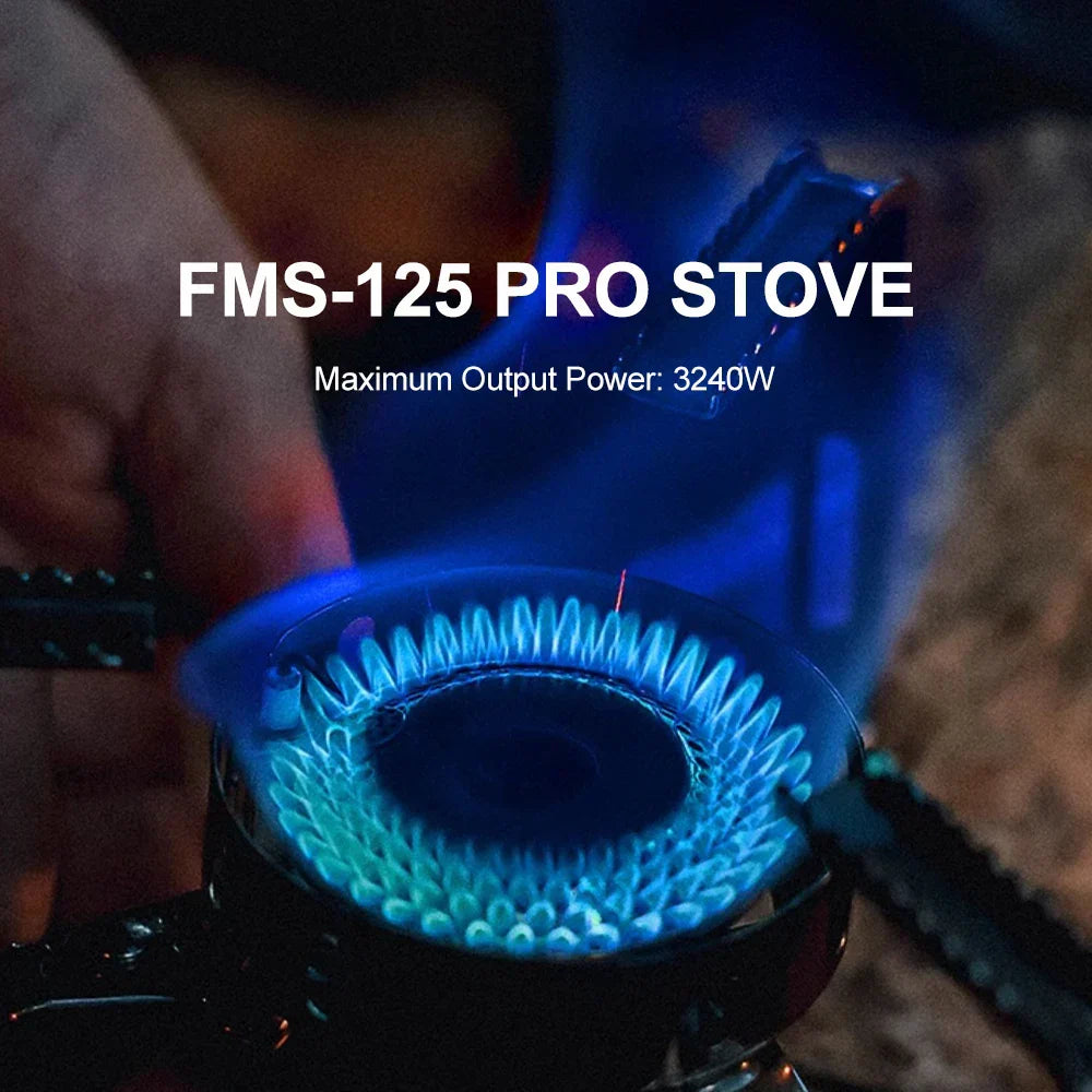 3240W Windproof Split Gas Burner Silver