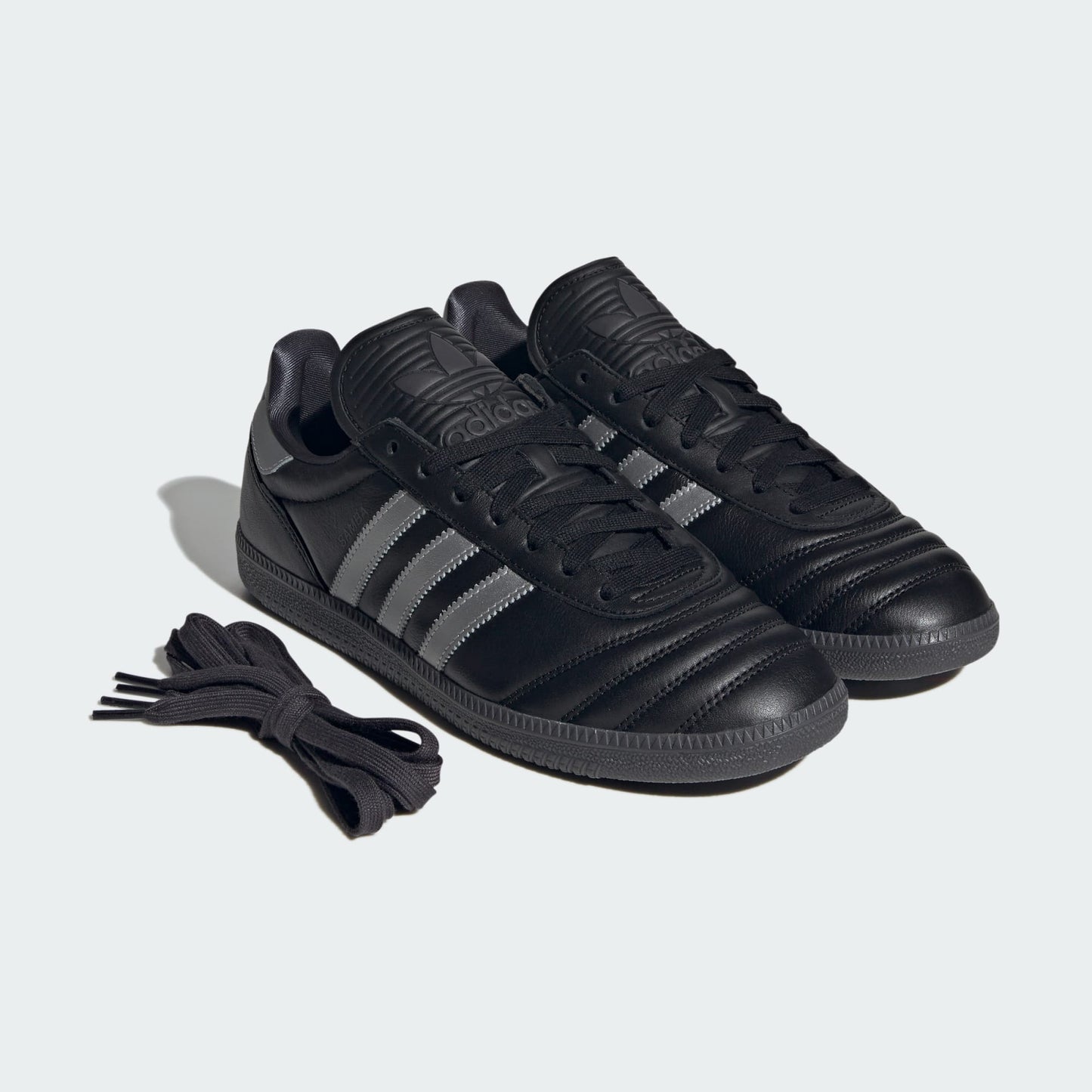 [HQ9241] Men's adidas Samba JP 'Black Silver Metallic'
