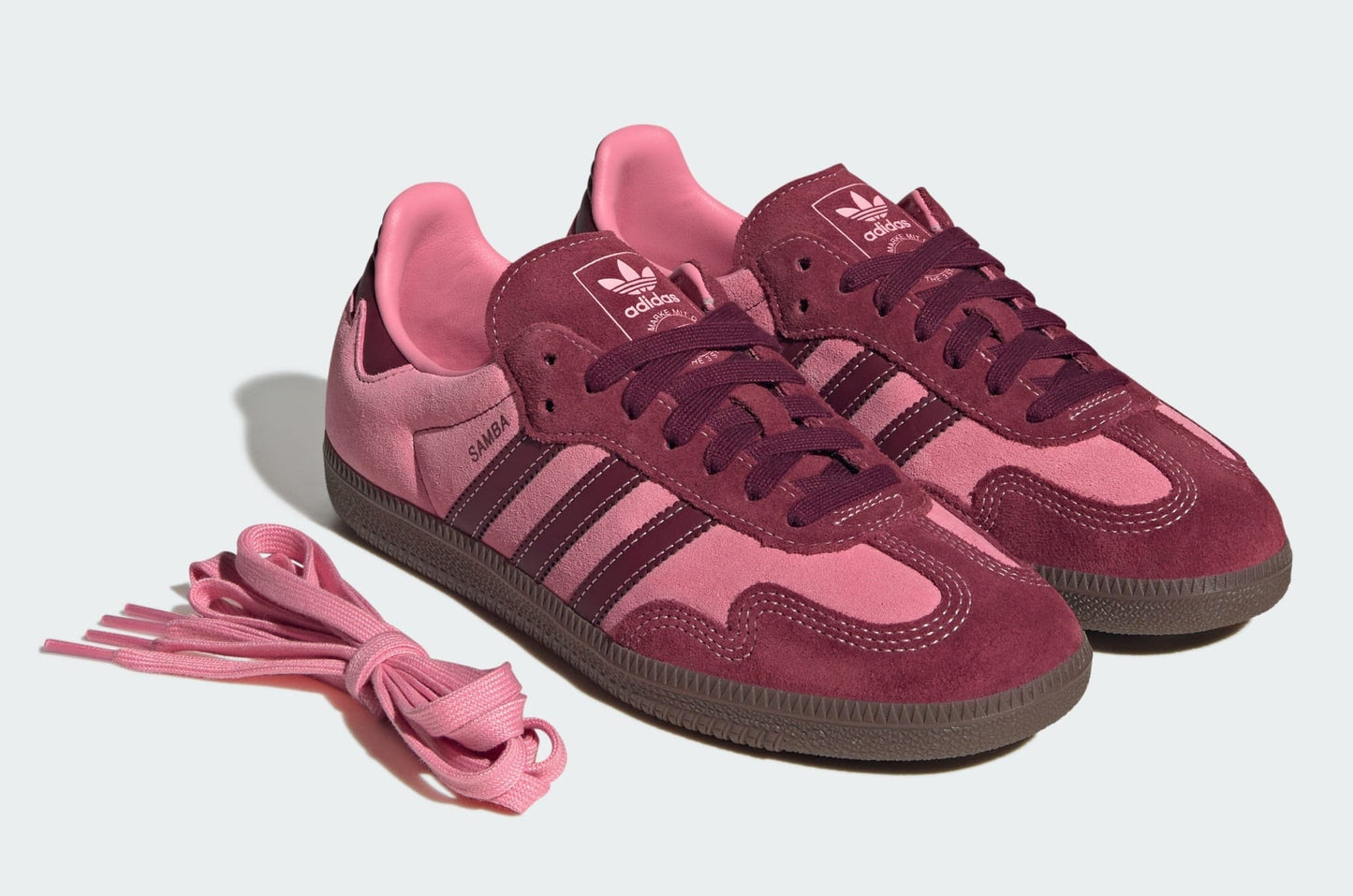 [IH6704] Women's adidas Samba OG 'Pink Spark Shadow Red'