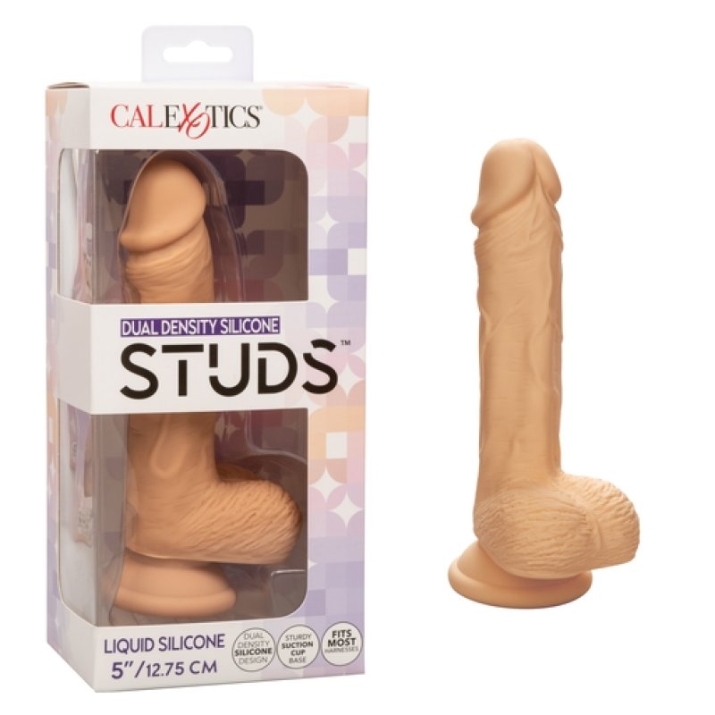 Dual Density Silicone Studs 5 Inch – Realistic Flexible Silicone Dong