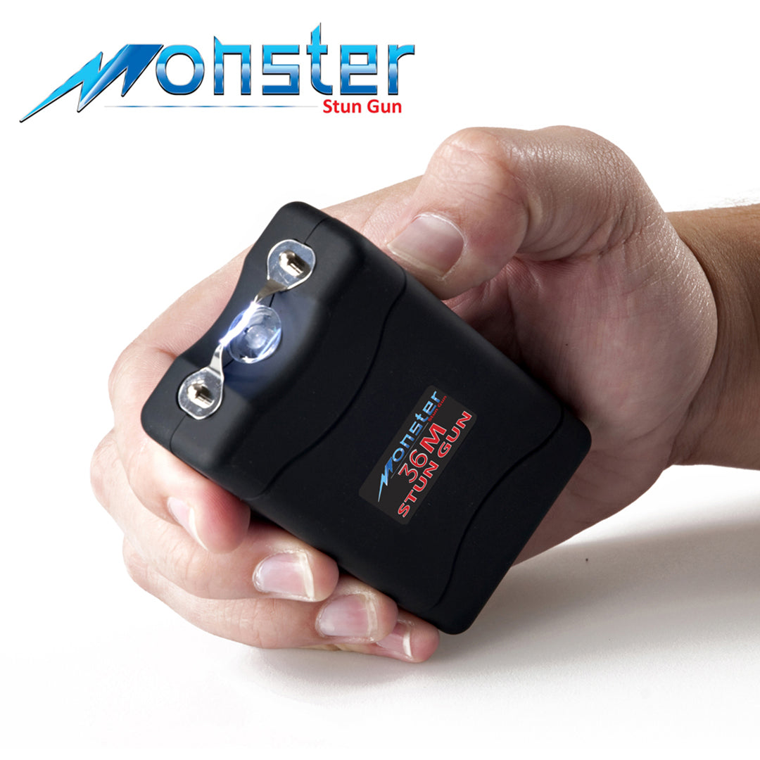 Monster 36 Million Volt Rechargeable Stun Gun With LED Light