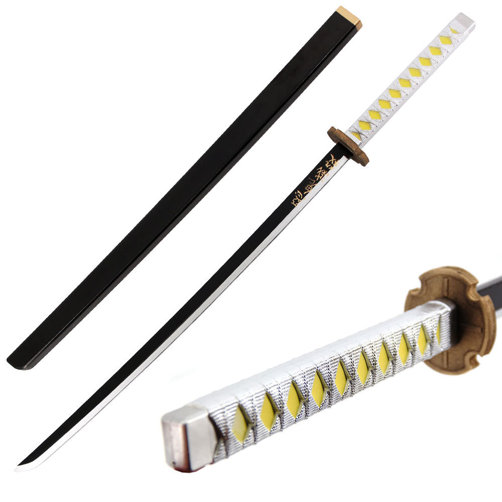 40.5" Foam Anime Zenitsu Agatsuma Cosplay Sword with Scabbard - TOPHATTER'S ARMORY DEALS