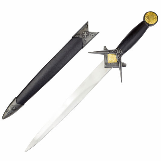 Free Mason Dagger With Sheath Masonic Seal