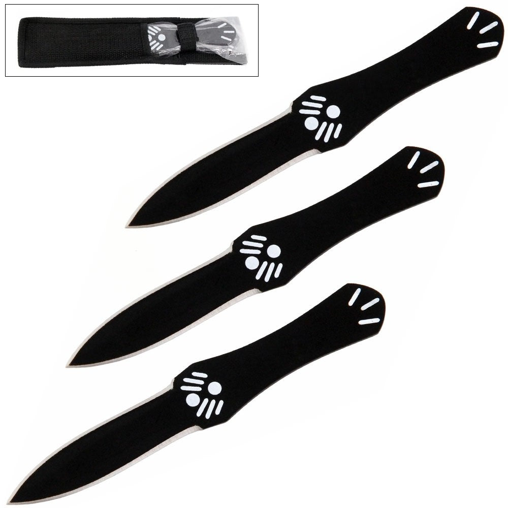 8.35" Assassins Creed 3 Piece Throwing Knife Set - TOPHATTER'S ARMORY DEALS