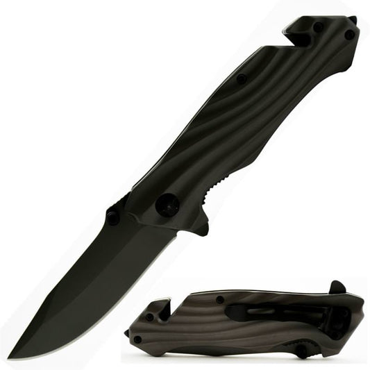 EXTREME HEAVY DUTY Combat Military Tactical Rescue Spring Assist Knife