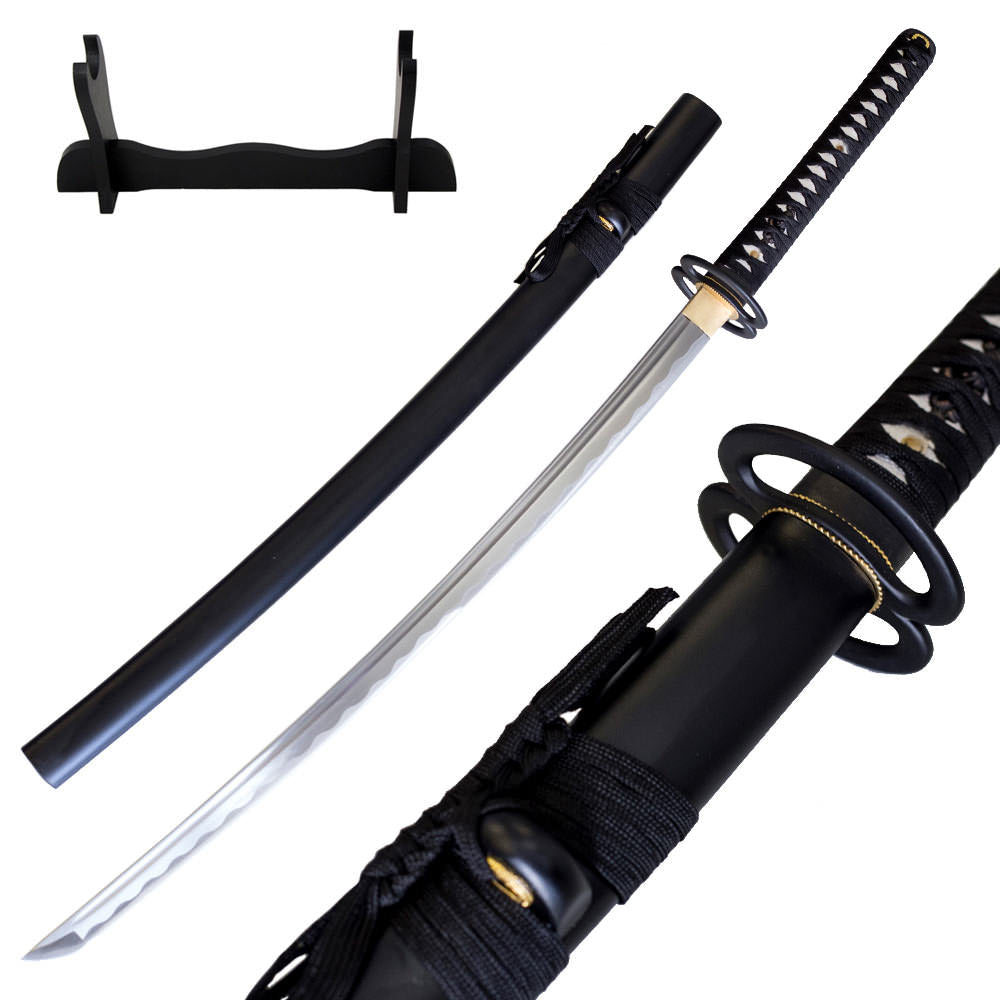 Functional Samurai Katana Razor Sharp With Free Stand and Sword Bag - TOPHATTER'S ARMORY DEALS