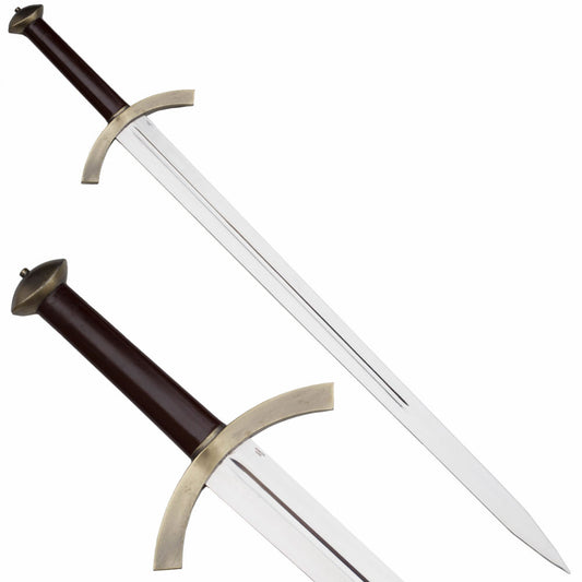 42.5" Northern King's Medieval Sword With Display Wall Plaque