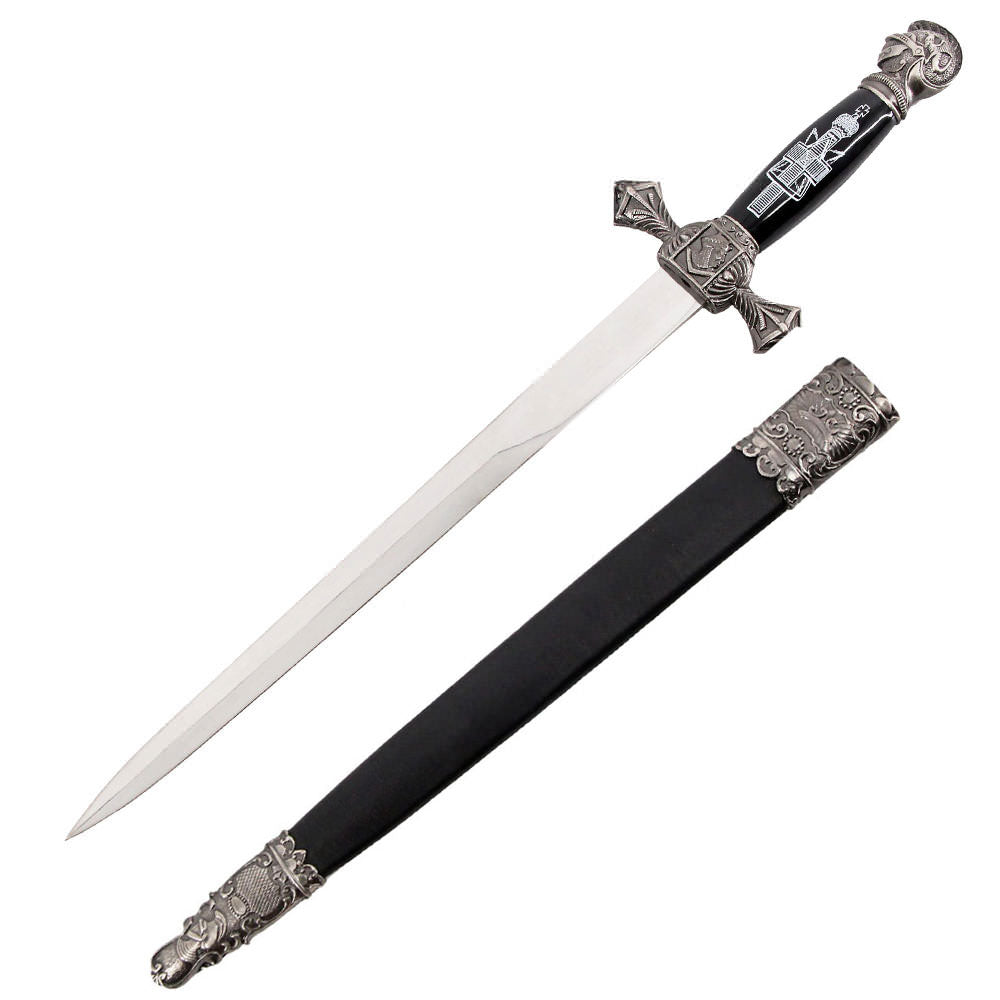 21 Inch Knights of St. John Diamond Guard Dagger Short Sword - TOPHATTER'S ARMORY DEALS
