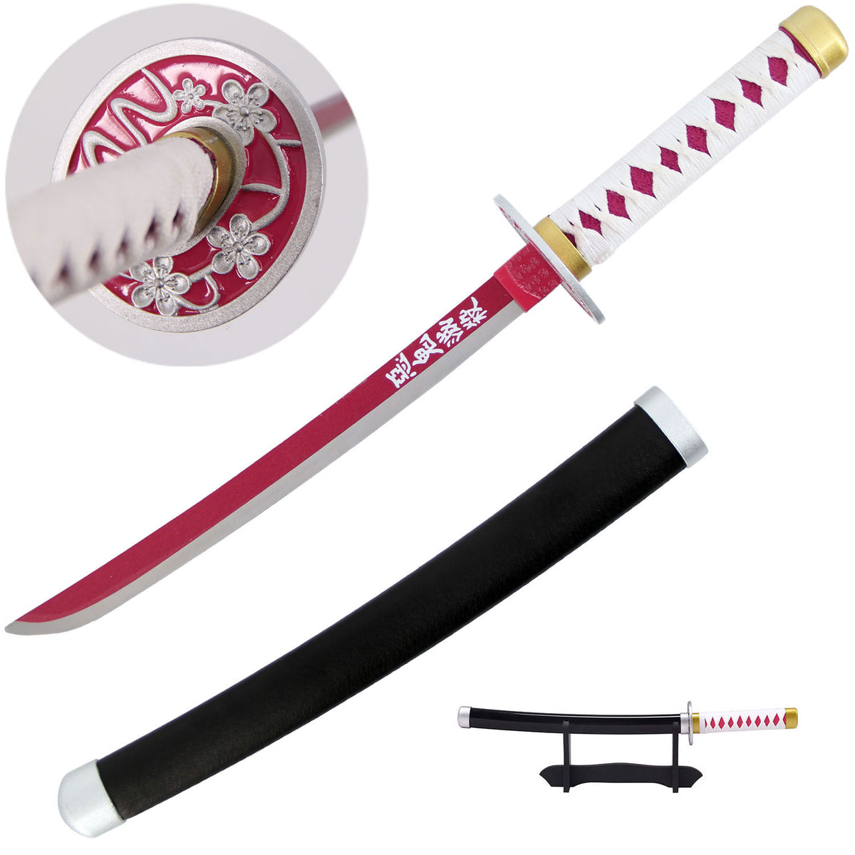 Kanao Tsuyuri's Light Pink Nichirin Miniature Katana - Kanao Sword - TOPHATTER'S ARMORY DEALS