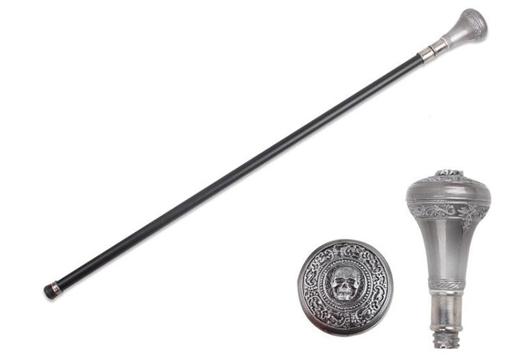 Skull Walking Cane Sword With Hidden Blade