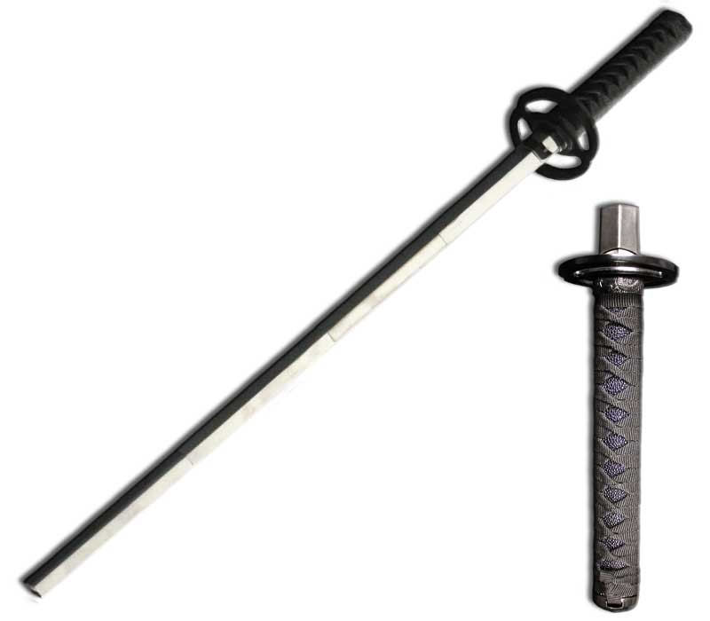 37 Inch Expandable Katana Practice Sword - Black