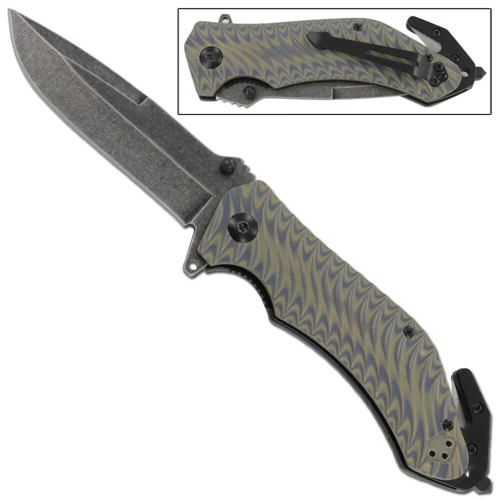Emergency Tactical Smoke Signal Assisted Outdoor Camping Military Knife - TOPHATTER'S ARMORY DEALS