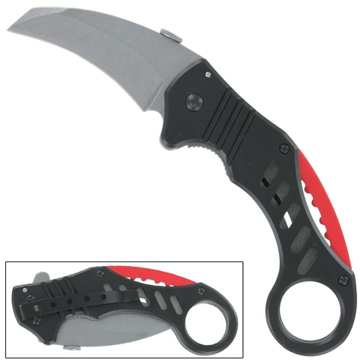 2.75" Blade Tactical EDC Spring-Assist Karambit Folding Knife - TOPHATTER'S ARMORY DEALS
