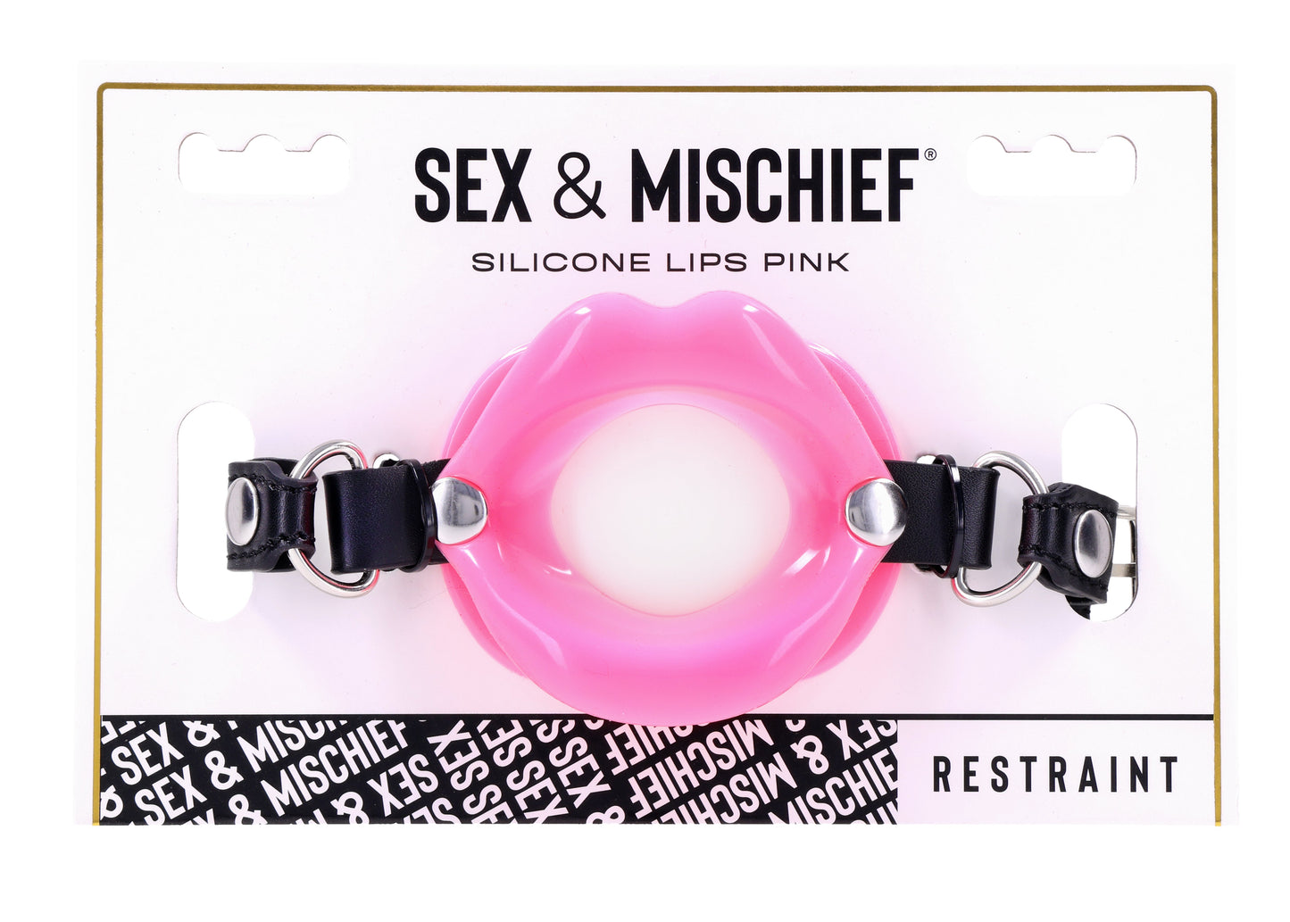 Pink Silicone Lips Gag