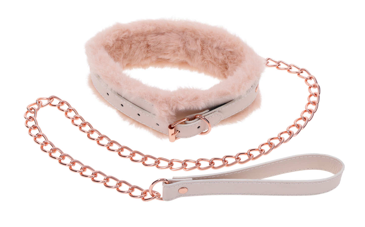 Peaches ‘n CreaMe Fur Collar & Leash