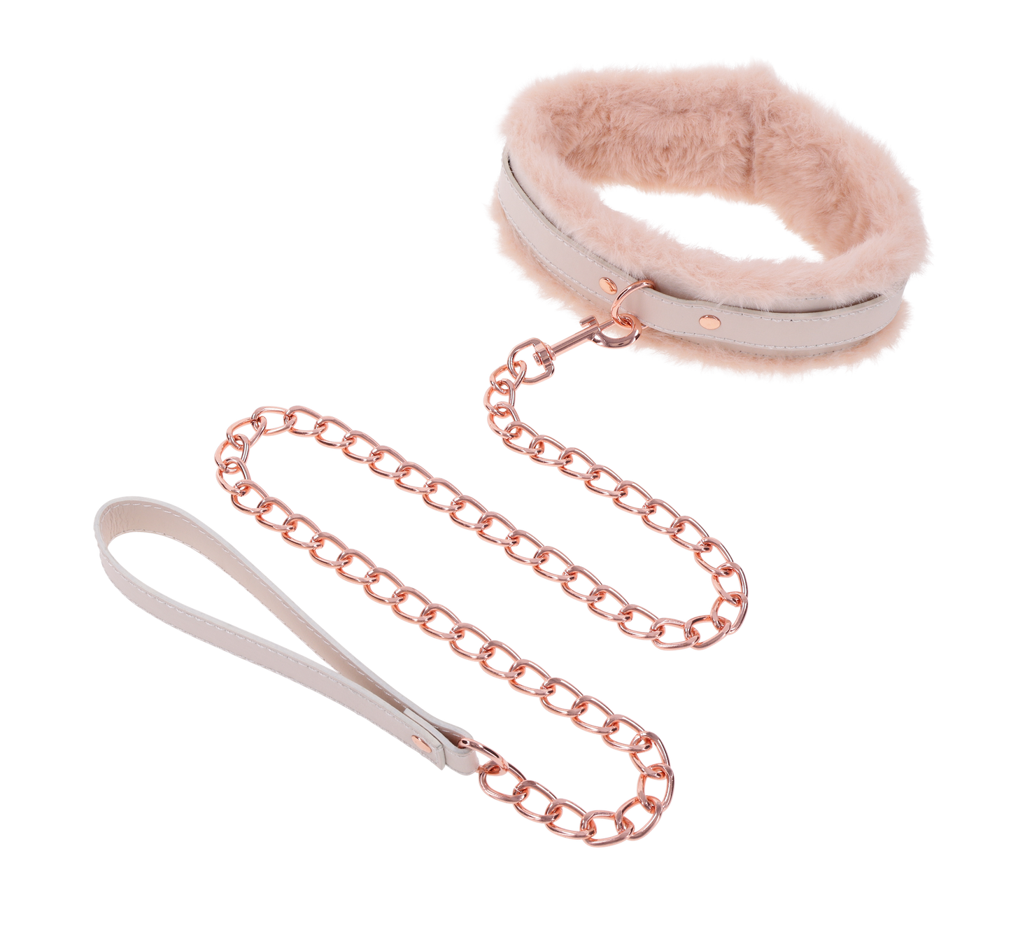 Peaches ‘n CreaMe Fur Collar & Leash