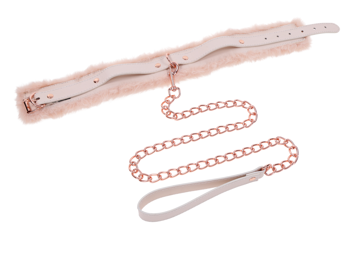 Peaches ‘n CreaMe Fur Collar & Leash