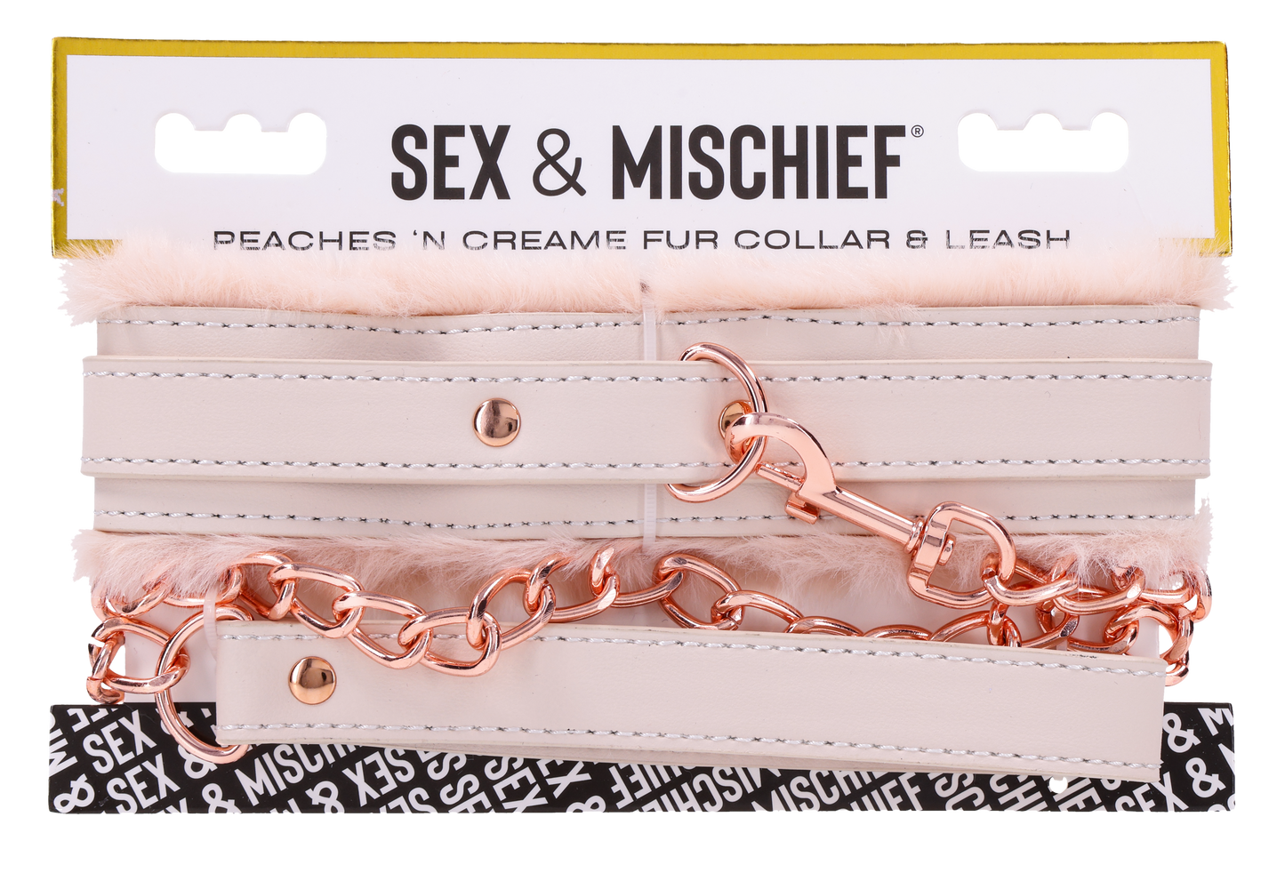 Peaches ‘n CreaMe Fur Collar & Leash