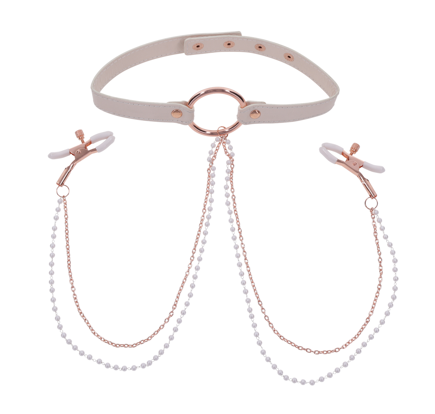 Peaches ‘n CreaMe Collar with Nipple Clamps