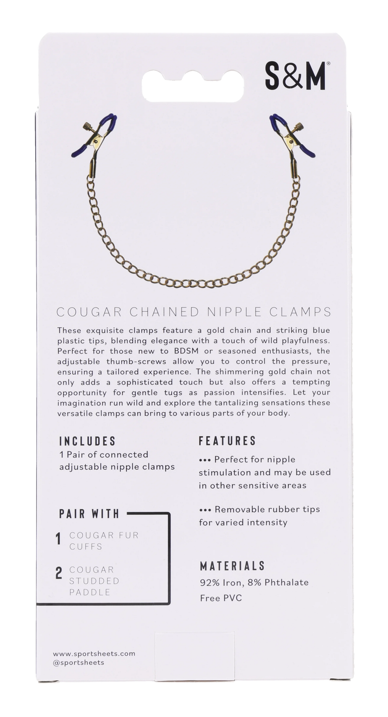Cougar Chained Nipple Clamps