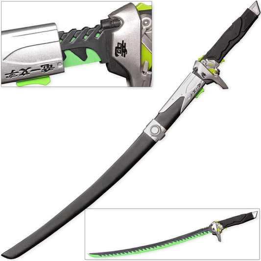 Cyborg Watcher Ninja Carbon Steel Replica Mech Katana Sword