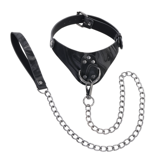 Velvet Noir Collar & Leash