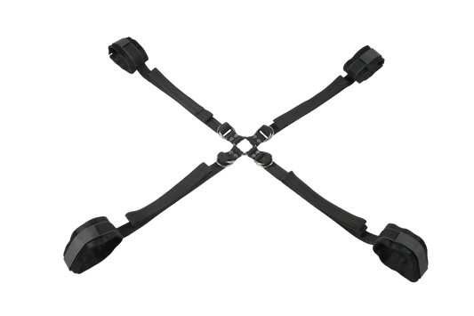Velvet Noir Adjustable Hog Tie & Cuff Set