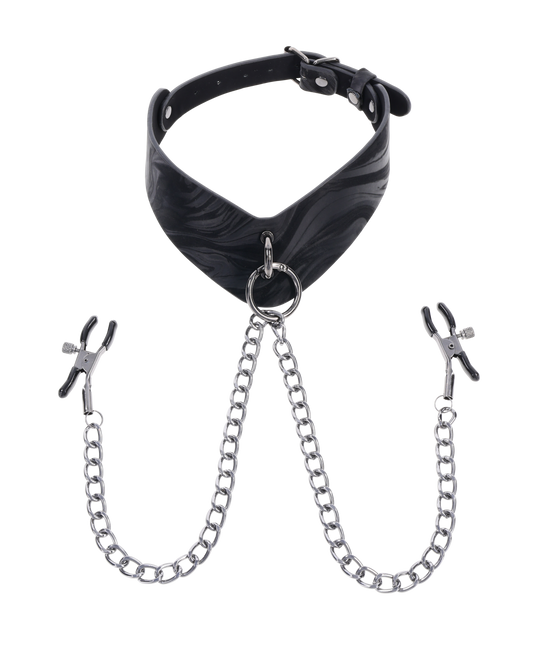 Velvet Noir Collar & Removable Clamps