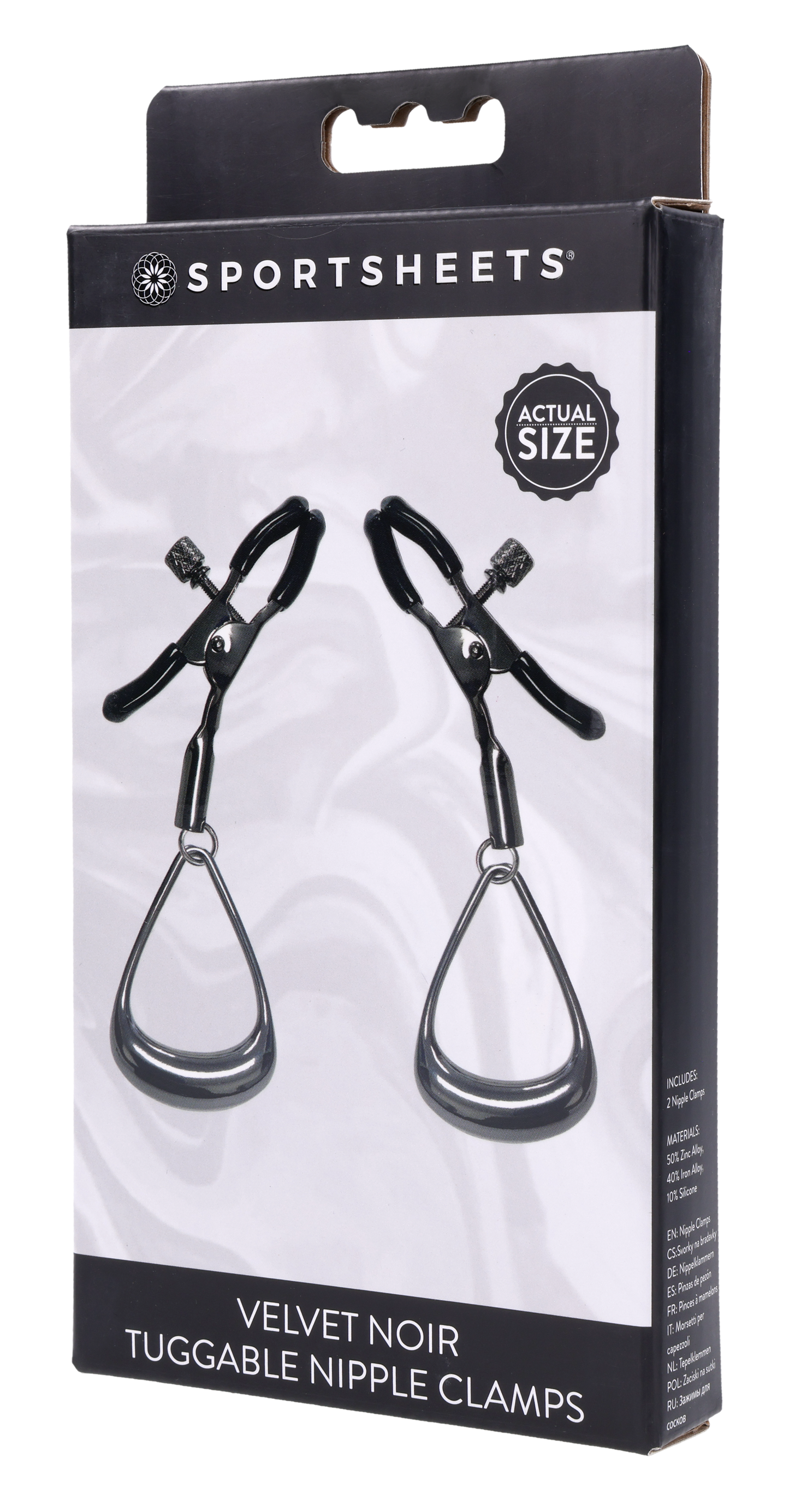 Velvet Noir Tuggable Nipple Clamps