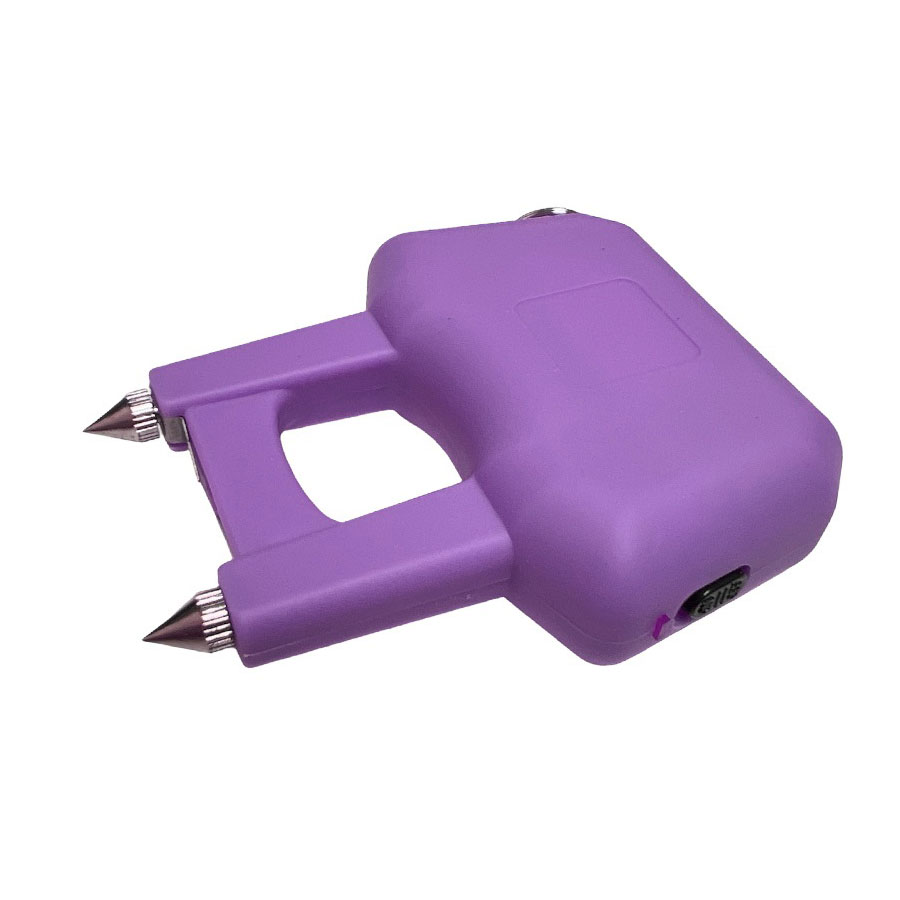 Purple Spike Claw Self Defense Stun Gun with Key Ring