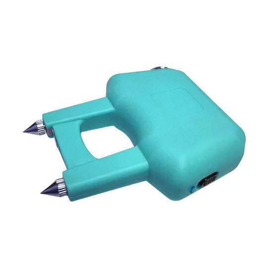 Turquoise Spike Claw Self Defense Stun Gun with Key Ring