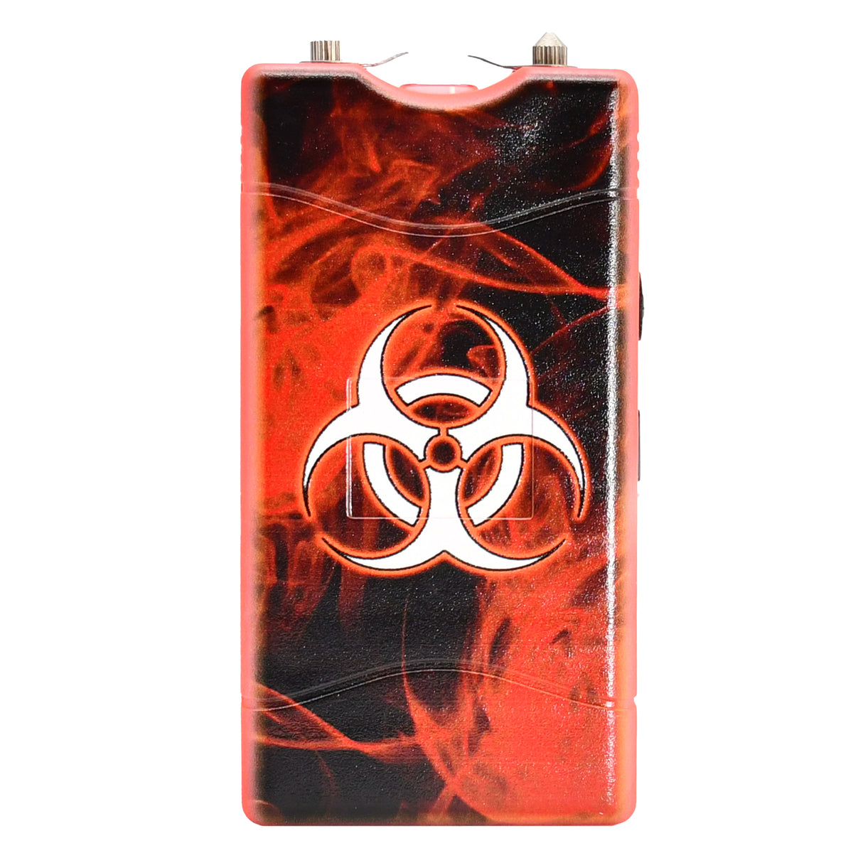 Self Defense Biohazard Red Stun Gun Rechargeable LED Flashlight - TOPHATTER'S ARMORY DEALS