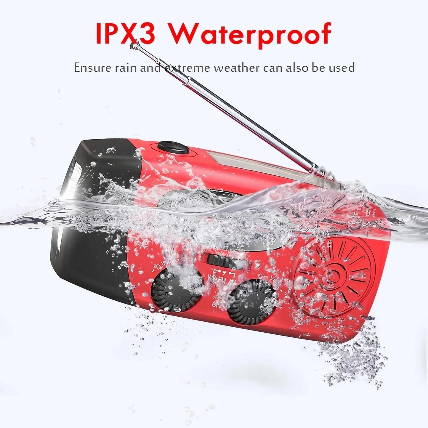Emergency Hand-crank Solar Radio