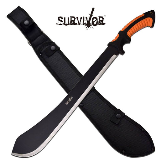 18" Machete Combat Hunting Knife Ultra Sharp Fine Edge Blade